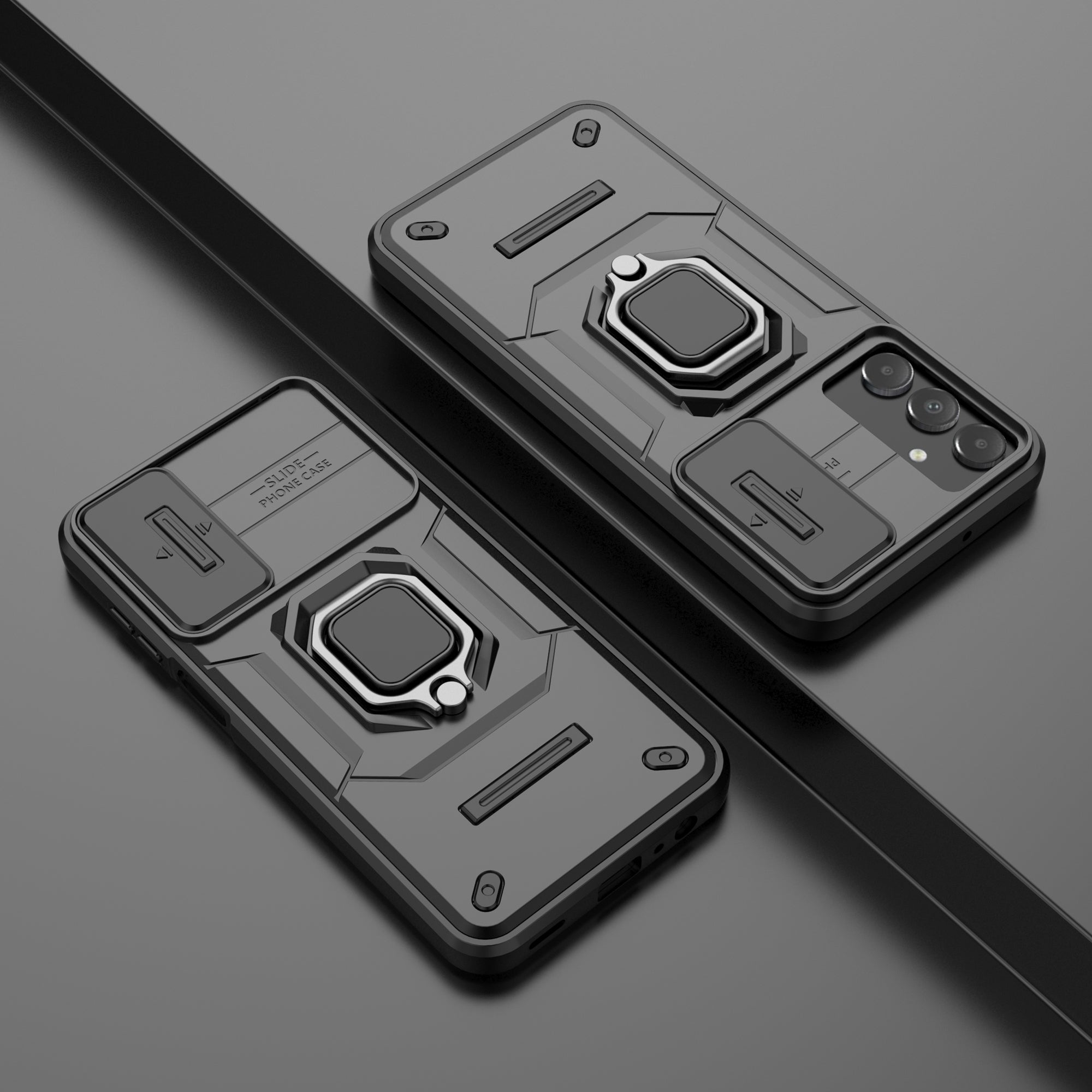 For Samsung Galaxy A15 4G / A15 5G Protective Case Slide Lens Cover PC+TPU Phone Shell For Samsung Galaxy A15 4G / A15 5G Protective Case Slide Lens Cover PC+TPU Phone Shell